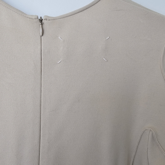 Maison Martin Margiela Cream Nude Bodycon Dress Italy 40 - Picture 5 of 7